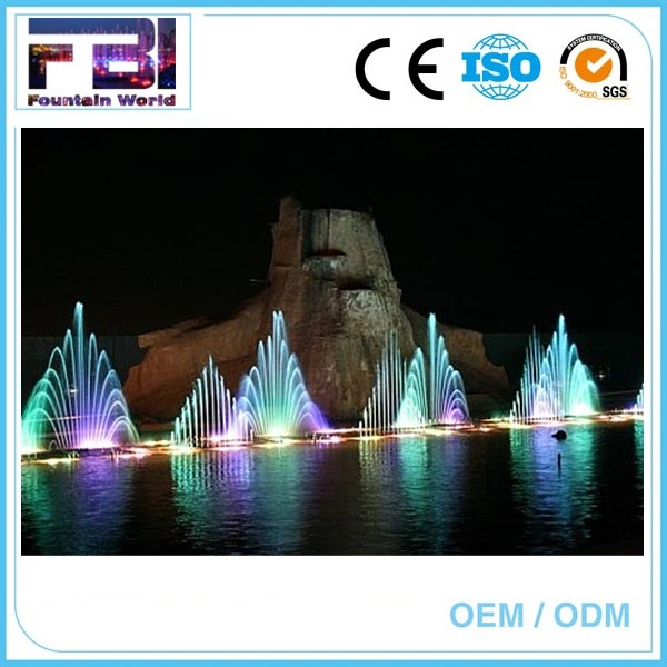 Large Outdoor Decoration Floating Musical Fountain Equipment with RGB Lights