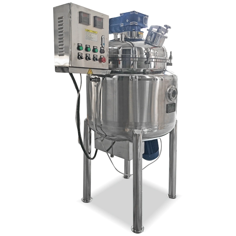 500L Liquid Fertilizer High Shear Emulsification Reactor Stainless Steel Closed Atmospheric Pressure Multifunctional Reactor