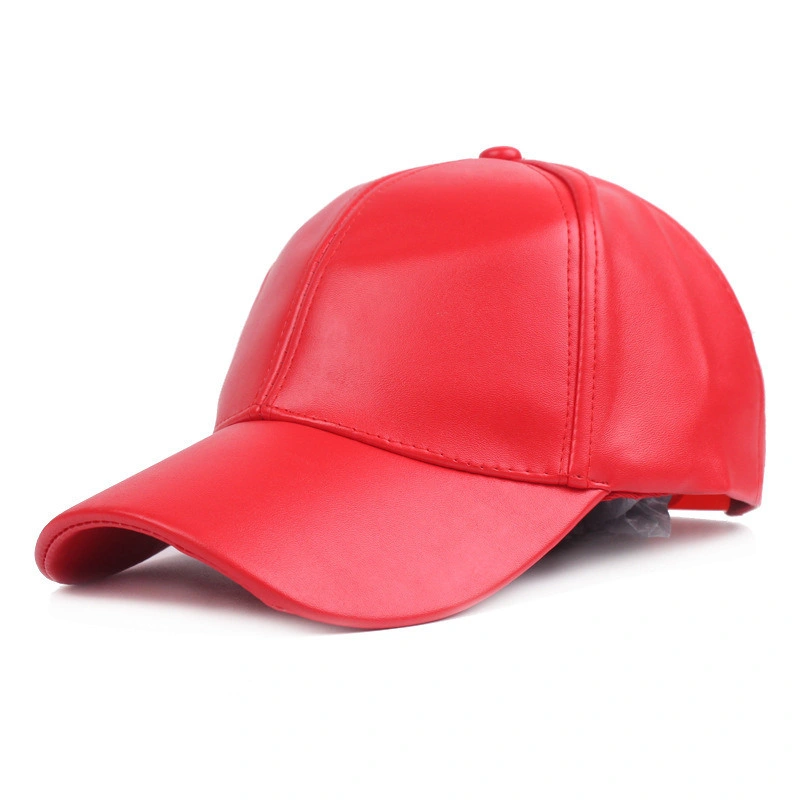 Sport Adjustable Hat Lightweight Leather Baseball Cap Outdoor Durable Trendy Ci13558