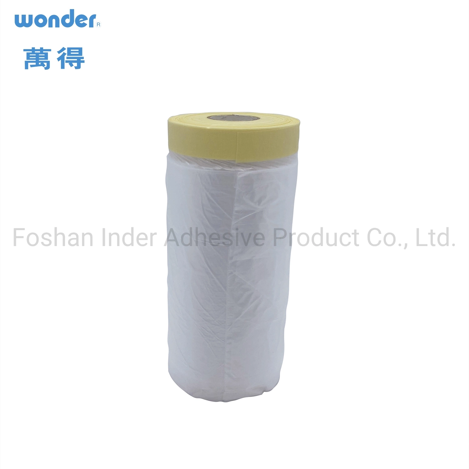 Wonder Brand Hot Saling HDPE Film with Duct Tape for House Painting