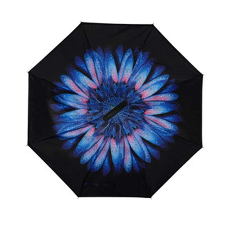 Wholesale/Supplier Custom C Handle Outdoor Double Layer Folding Inverted Umbrella