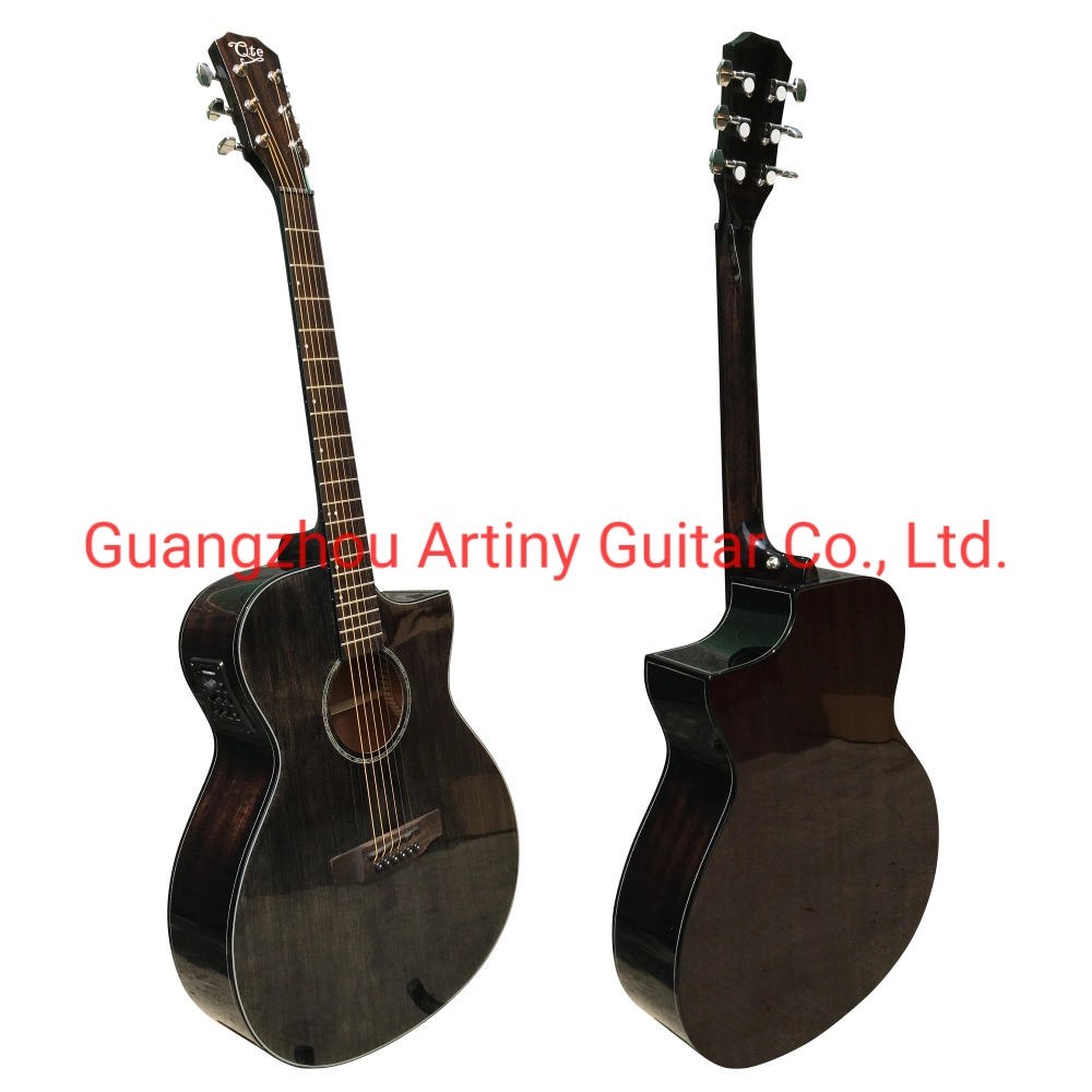 OEM 41 pouces haut de l'épinette Cutway Guitare acoustique Guitarra