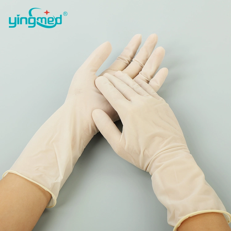 Medizinische Handschuhe Einweg-Latex Untersuchungshandschuhe puderfrei und puderfrei Handschuhe