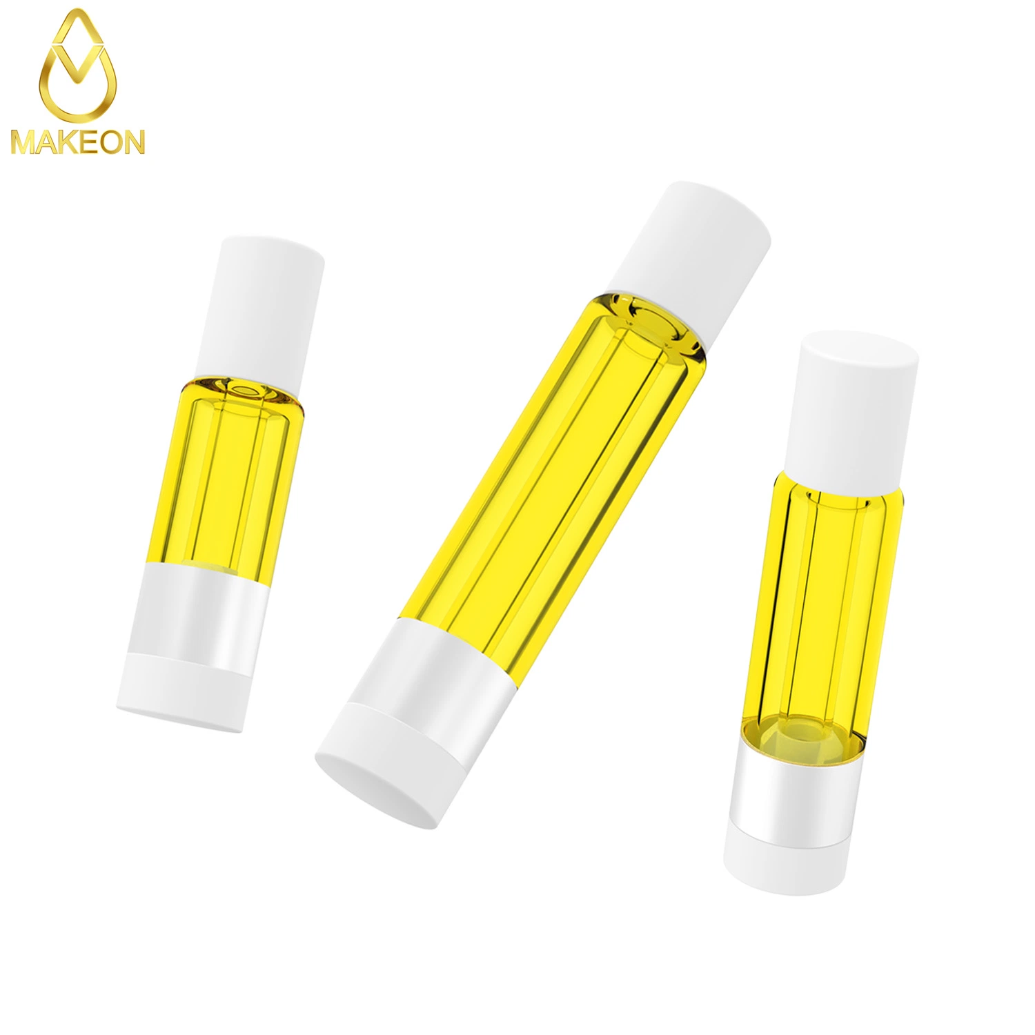 Makeon G9 OEM Empty Atomizers Whole Glass 1.0ml 1.5ml 2.0ml Cartridges Tank Glass Vape Thick Oil Bottom Airflow Atomizer Puffin Choices Ruby Custom Packaging