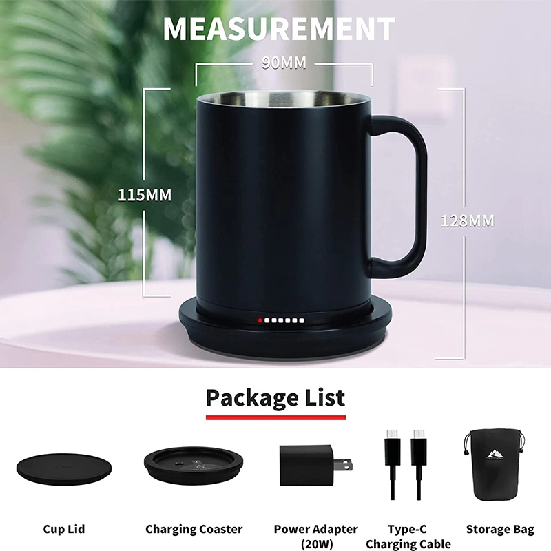 Sample Customization USB Charging Intelligent Heating Cup Thermostatic Cup