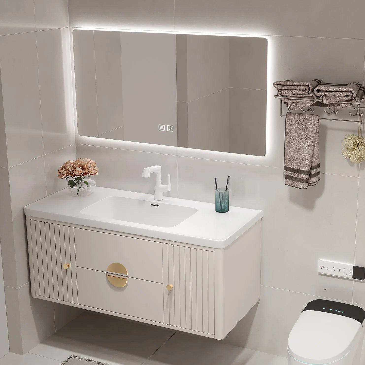 Home Customization Single Sink Wholesale Bathroom Furniture Bathroom Vanity