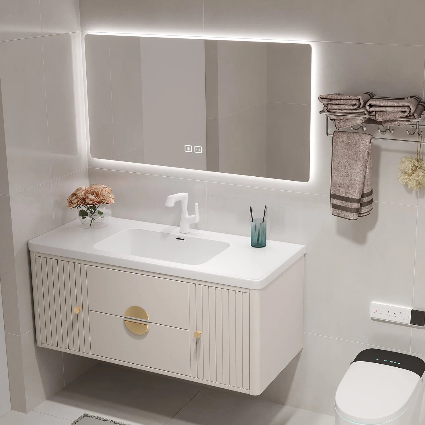 Home Customization Single Sink Wholesale/Supplier Bathroom Furniture Bathroom Vanity