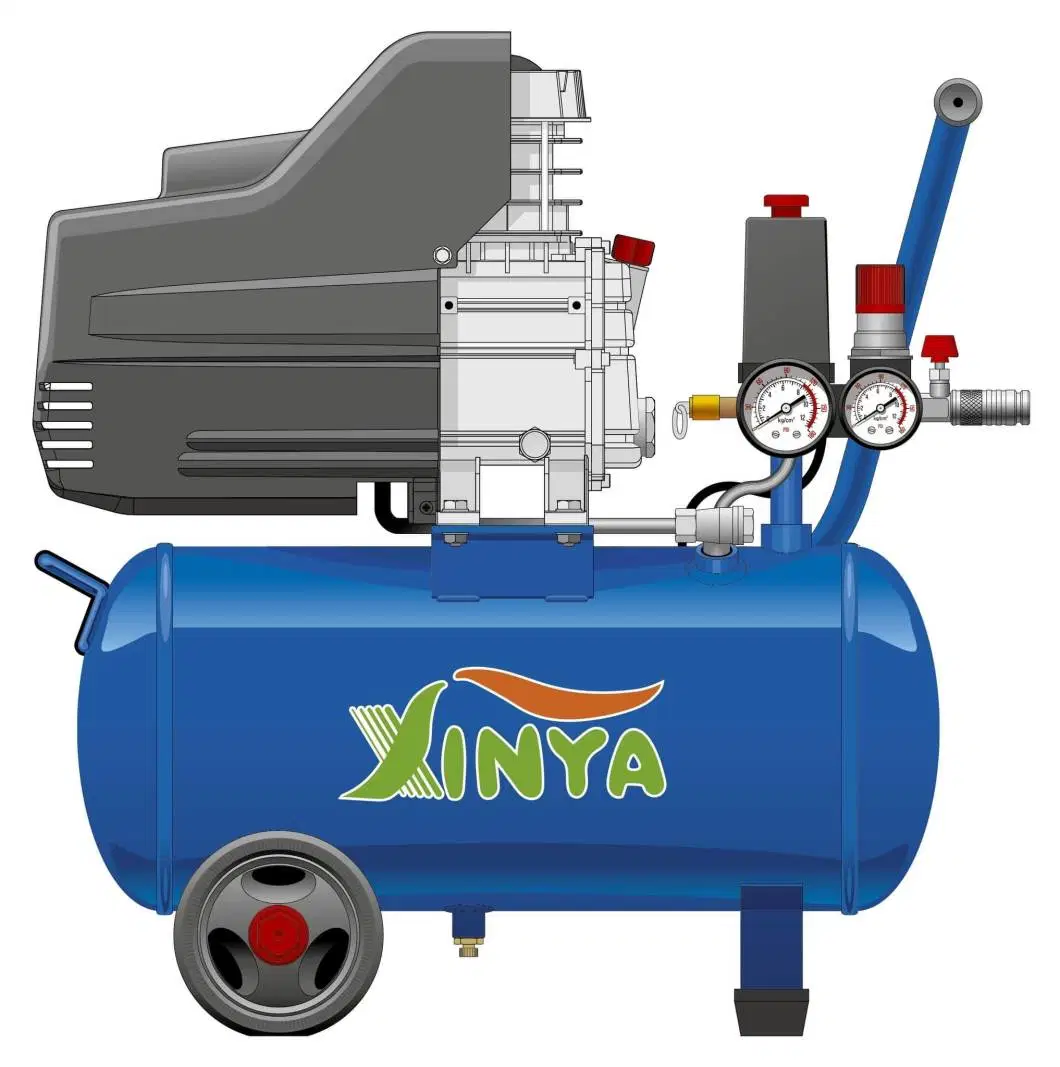 Xinya Bm Type 115psi 8bar Portable Direct Driven Air Compressor with 30L Tank for Car Tire