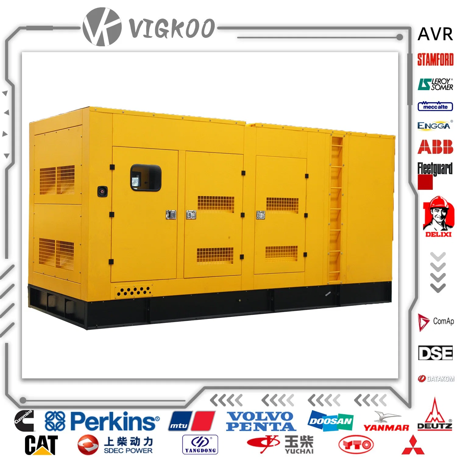 Elektrische Leistung Silent Typ 10 kVA bis 4000 kW Diesel Generatorgenerator