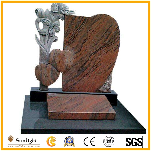 China Monument Factory G664/Shanxi Black/G603/Aurora/G654/Multicolor Red Granite/Marble Stone European Style Carving Angel Cemetery Headstone/Tombstone