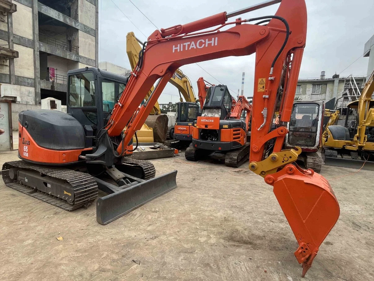 Japonés usado barato 5ton 6ton Miniexcavadora de oruga ZX60 ZX65 ZX70