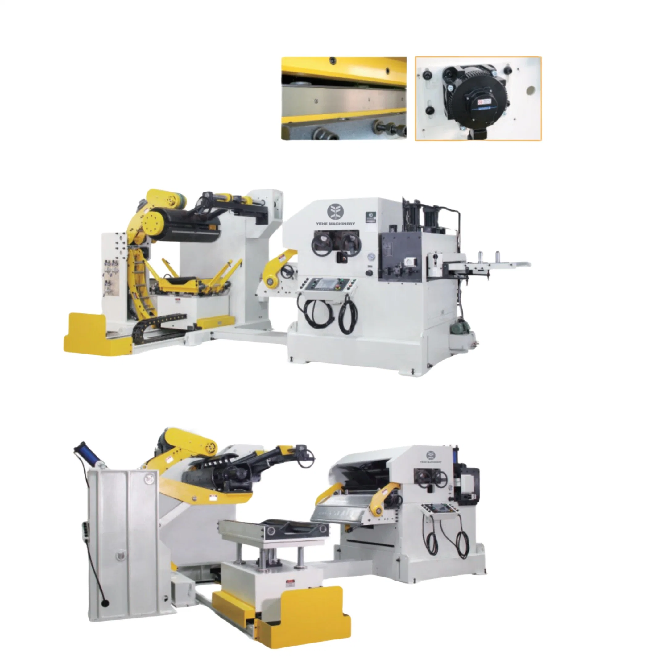 Metal Coil Uncoiler Straightener Feeder Automatic Stamping Feeding Line Press Auxiliary Machine Stamping Head Line