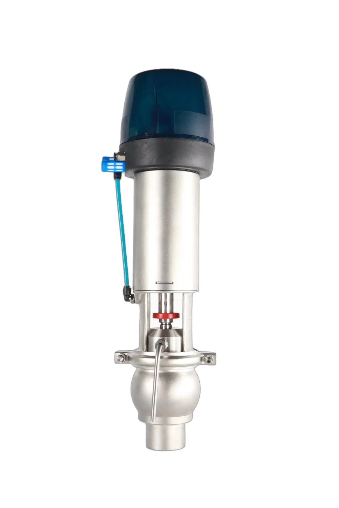 Hygienic Sanitary Stainless Steel SS304 Single Seat B Type Weld Aseptic Diverter Valve with Intelligent Control Head