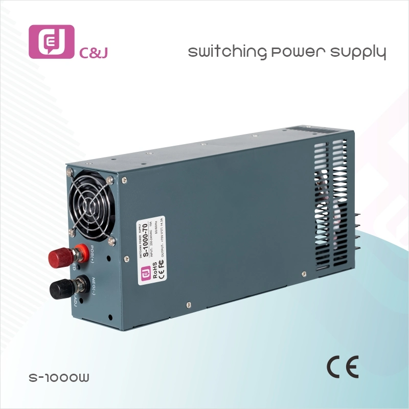 Transformer 1000W AC to DC Rail Type Single Output Switching Power Supply