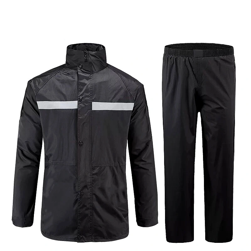 Hi Vis Raincoat PVC Raincoat Polyester Rain Suit PU Rain Wear Guangzhou