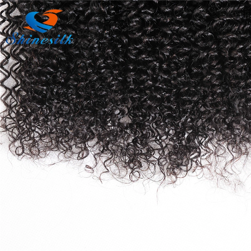 1 Pieza de belleza afro mongol Kinky Curly cabello tejido negro natural 10-22pulgadas el Cabello Remy