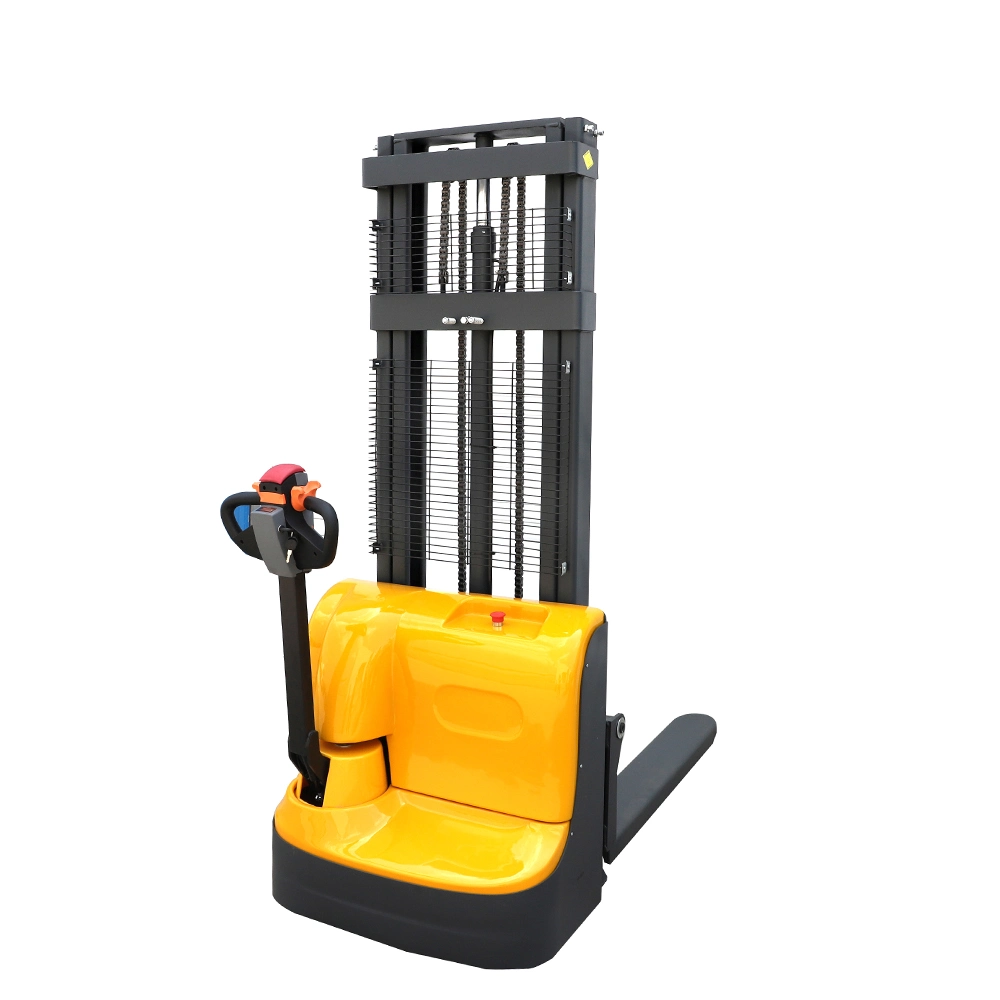 1.5ton 1500kg Lifting Height 3500mm Walkie Pedestrian Fully Battery Operated Electric Pallet Forklift Truck