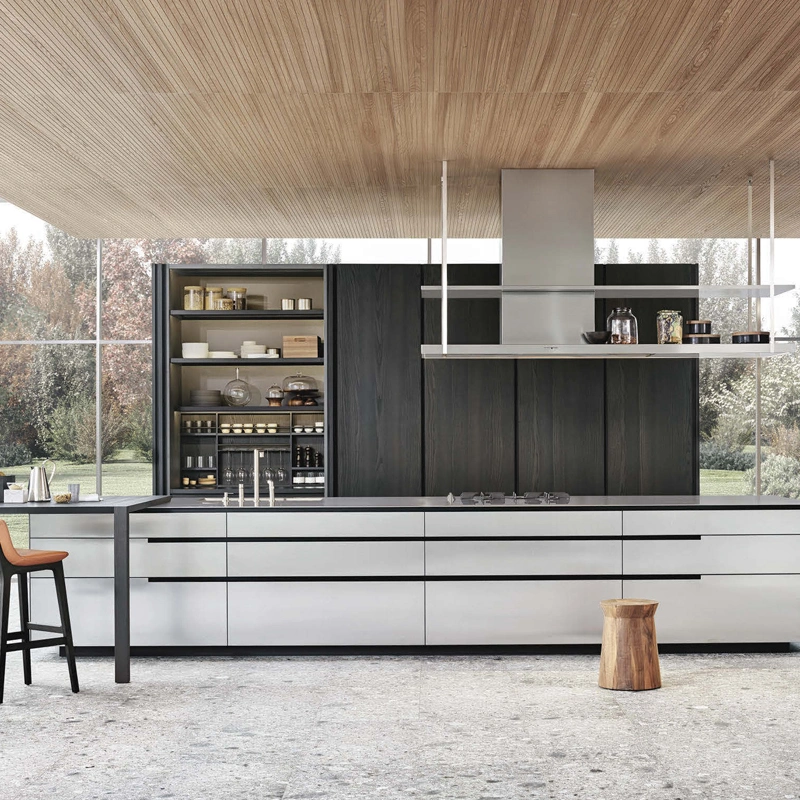 Foshan mobilier cuisine de luxe epoxy petit cabinet de cuisine avec Sandwich de cuisine Mini blanc si style personnalisé