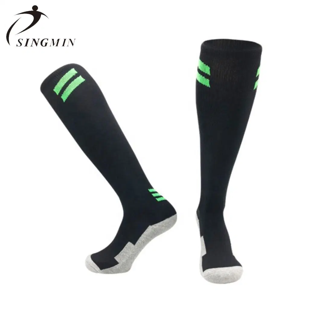 Performance Anti Slip Grip Football Socks Men Knee High Sports Socks Adult Long Tube Stockings