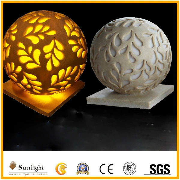 Waterproof LED Sculpture Stone for Home or Garden Decoration