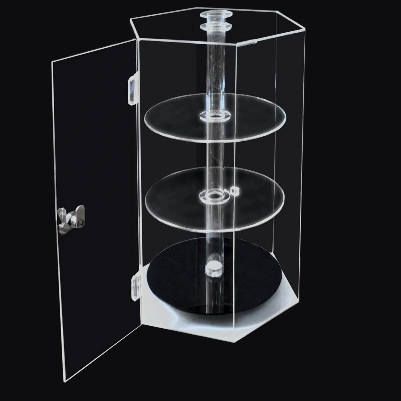 Customized Clear Acrylic 3 Tiers Display Stand for Jewelry or Cosmetics