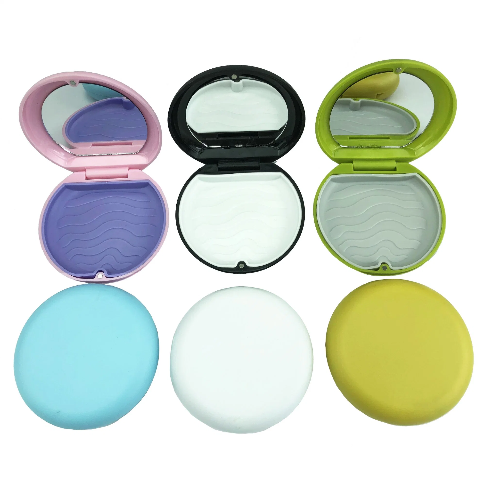 Fashion Design Colorful Dental Retainer Box with Silicone Inner