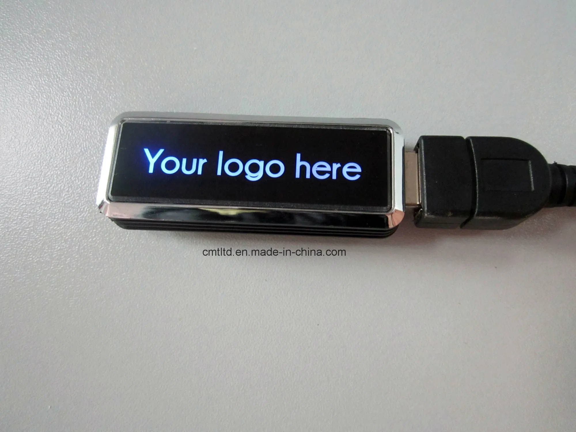 Four Shine Light Colors USB Flash Drives promotional Custom Logo USB Stick