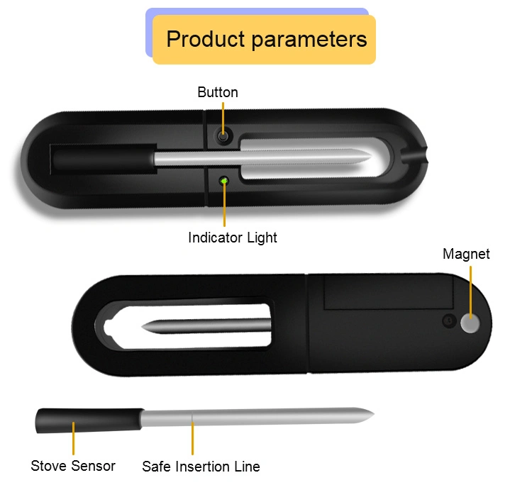 Thermomètre à viande intelligent avec Bluetooth ® et barbecue à portée sans fil 165FT Thermomètre