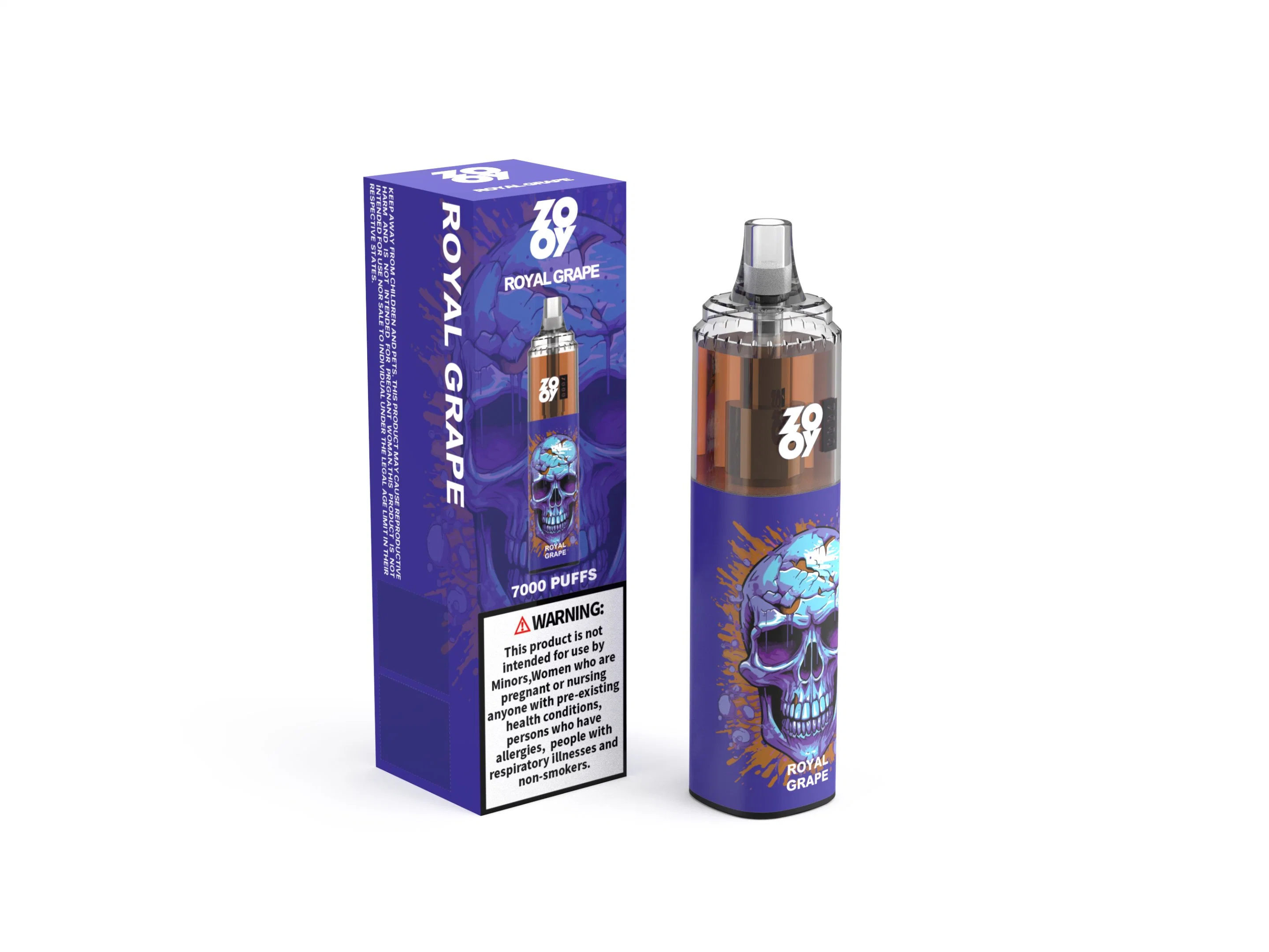 VAPE 7000 Zooy Tornado 5% lápiz de cápsula NIC Hookah Randm E Fumador de cigarrillos