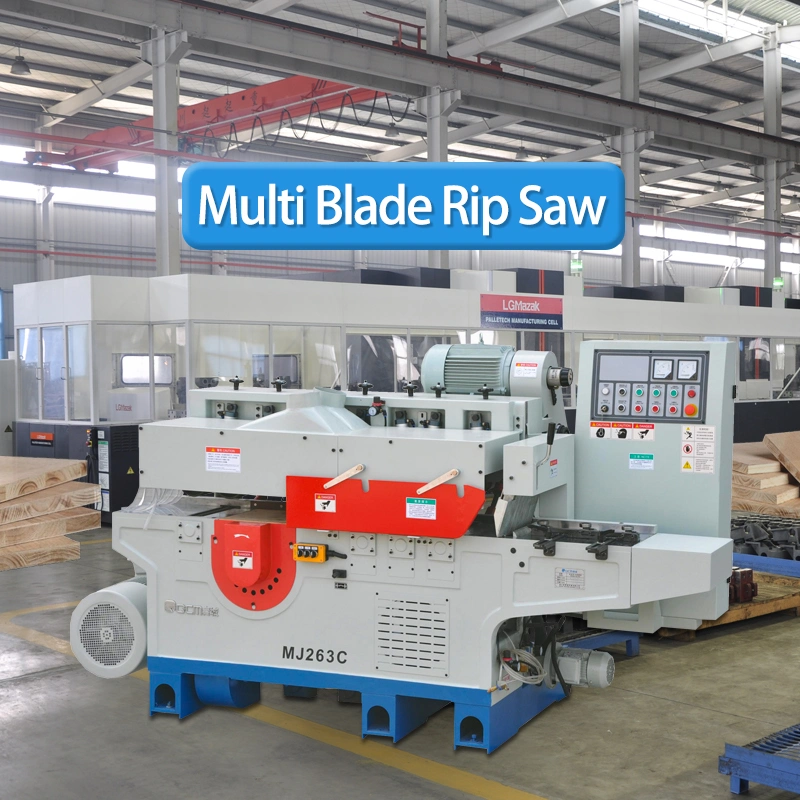 Multi Blade Rip Saw MJ263C Woodworking Machinery Made In China Factory Manufacture Supplier Wood Square Electric Log Multi-function Rip Saw