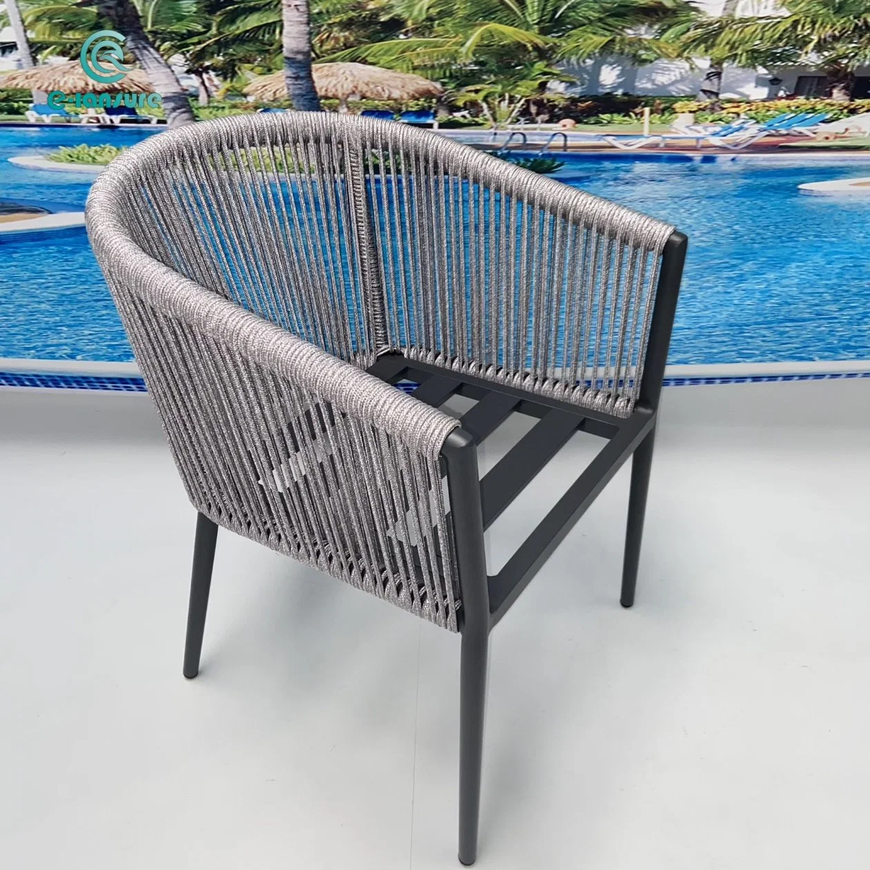 Garden Outdoor Dining Chair Rope Single Chair with Cushions - The Best Choice for Your Home Furniture