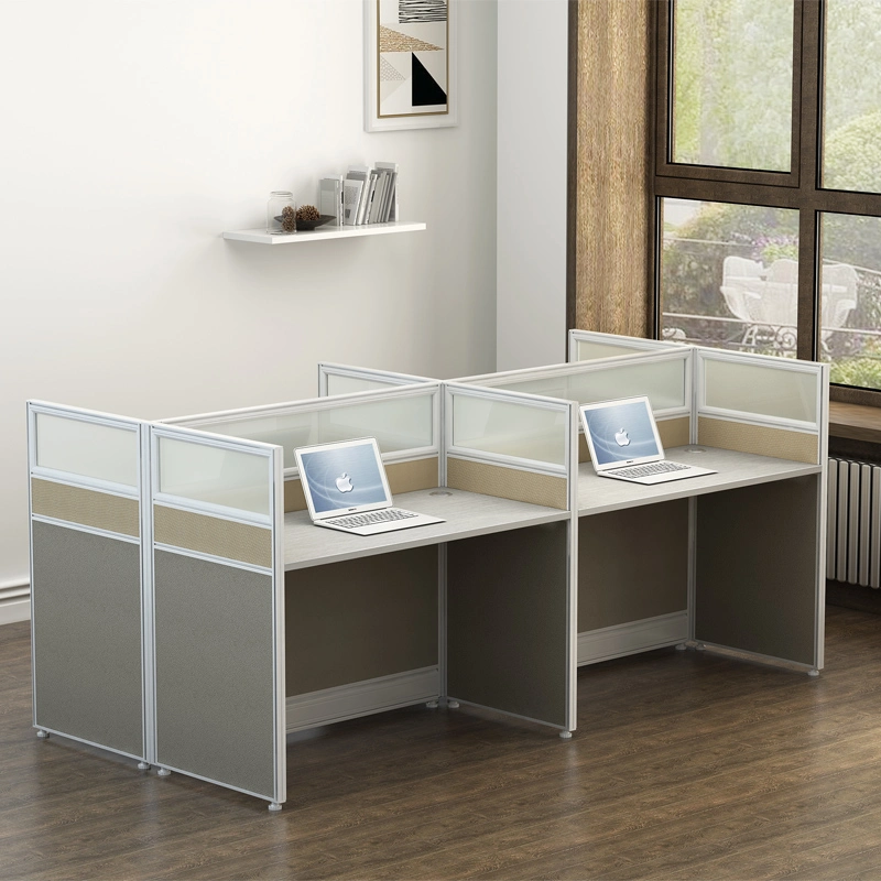 Factory Wholesale/Supplier Cubicle Workstation Modular 4 Person Desk Modern Office Partitions