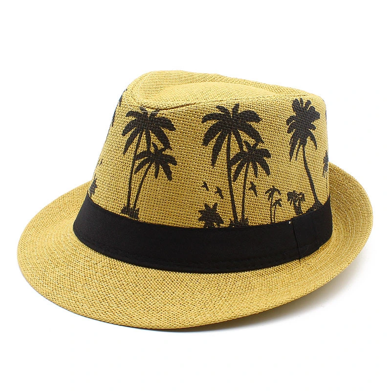 Wholesale/Supplier Custom Promotional Unisex Sun Wide Brim Woven UV Sun Fitted Straw Lifeguard Hat for Men