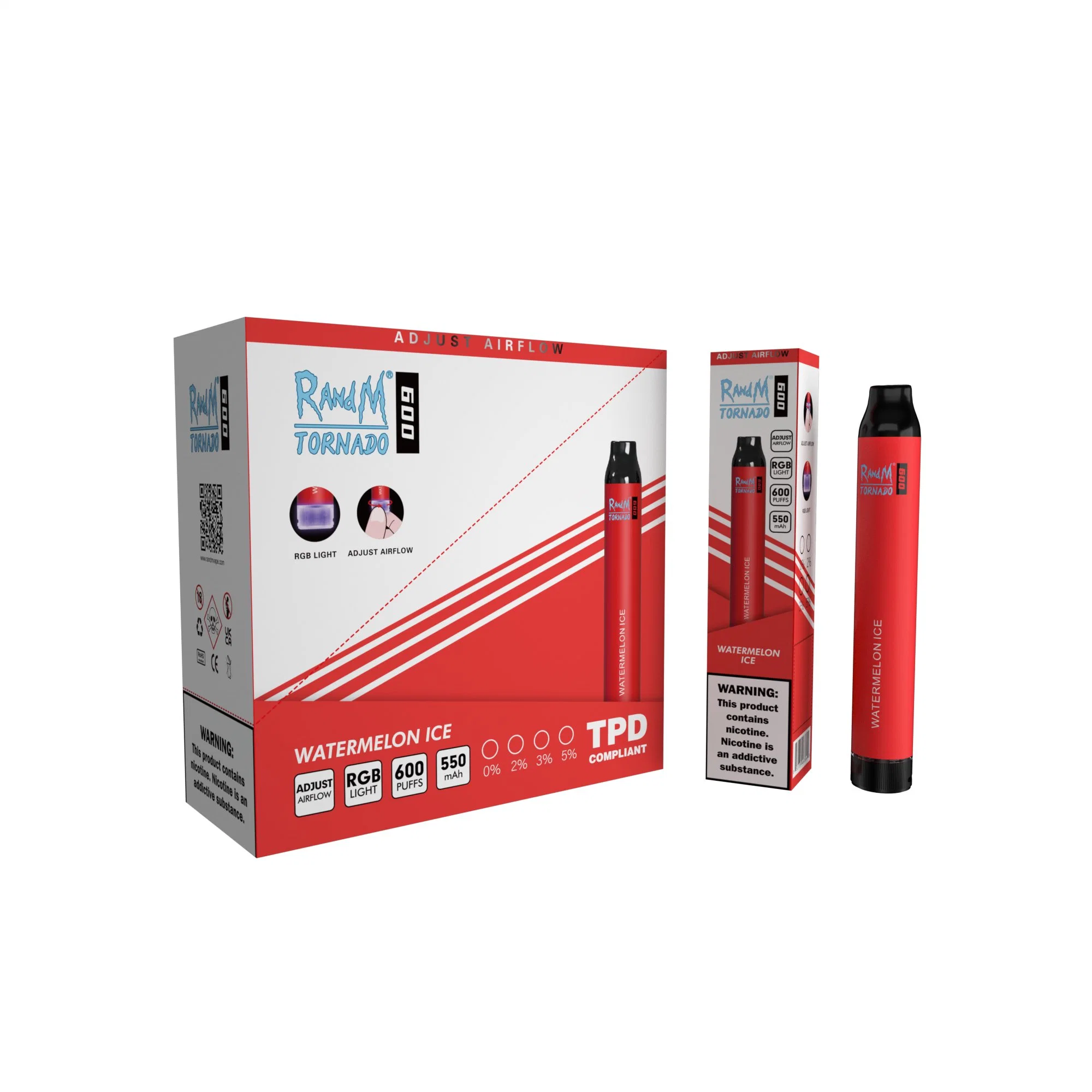 Nice Design Disposable/Chargeable vape Randm Tornado 600 Puffs