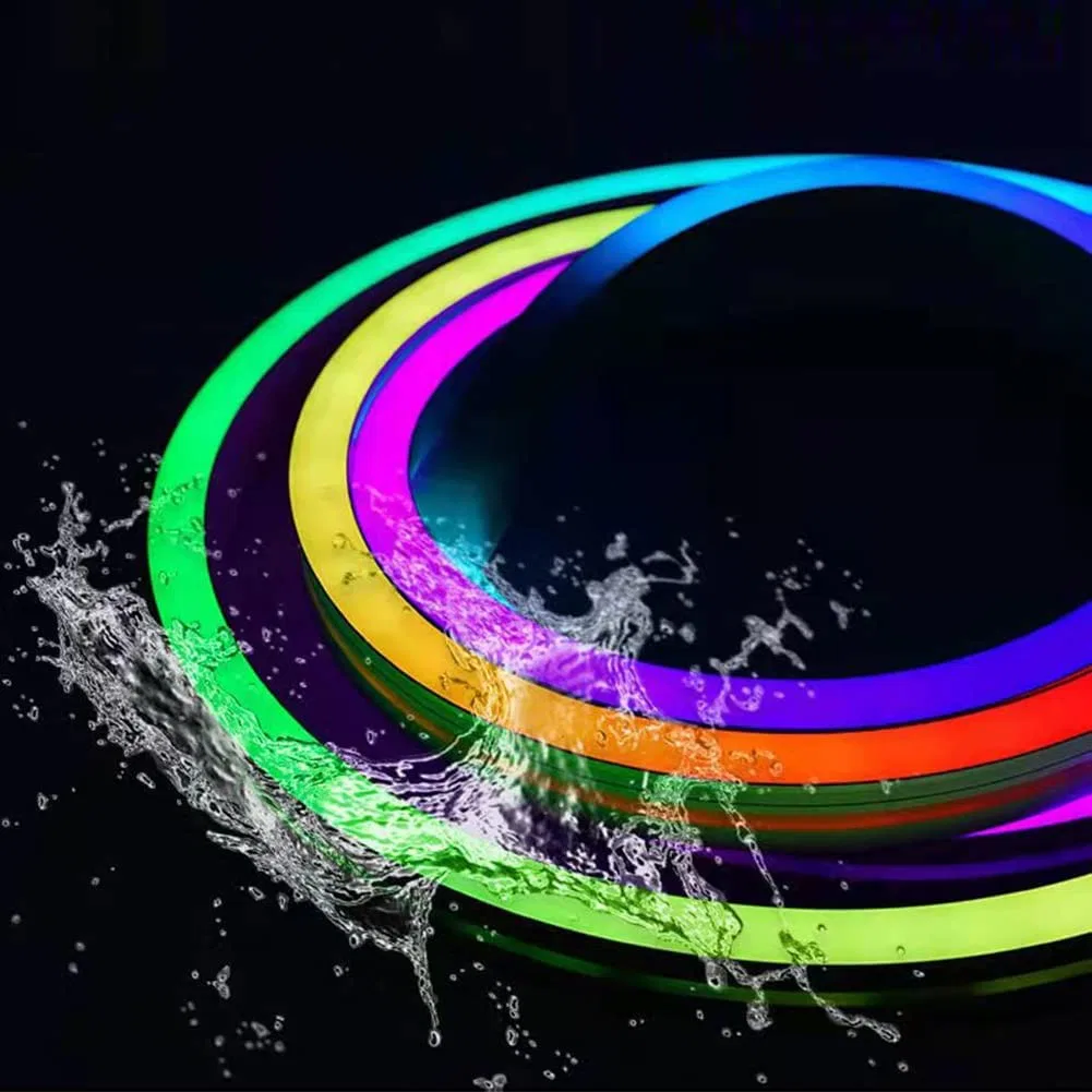 360 Degree Emitting Soft Bending Waterproof Silicone LED Neon Tube for Wall Hanging