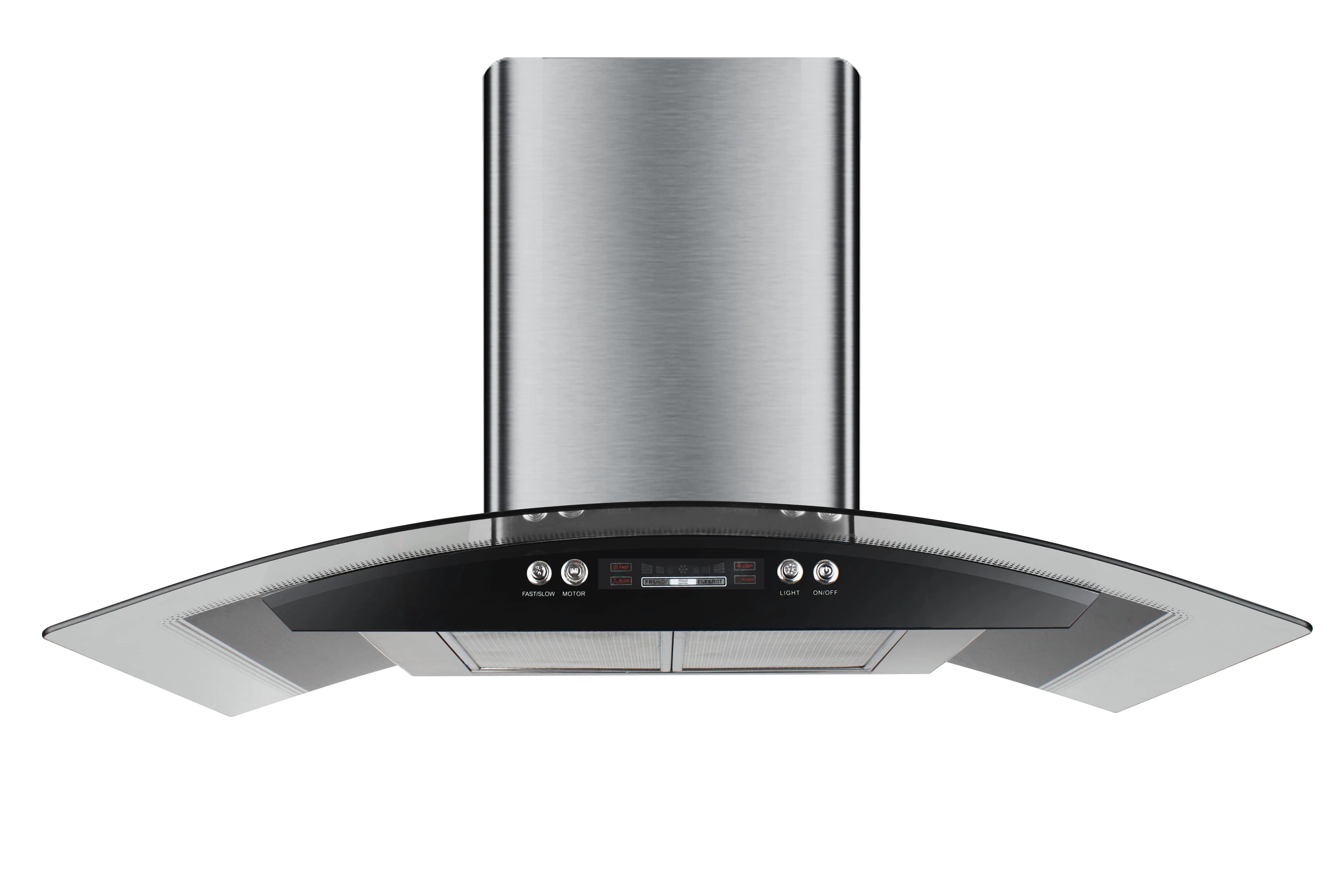 New Design Arc-Shaped Smoke Extractor Kitchen Cooker Chimney Hood