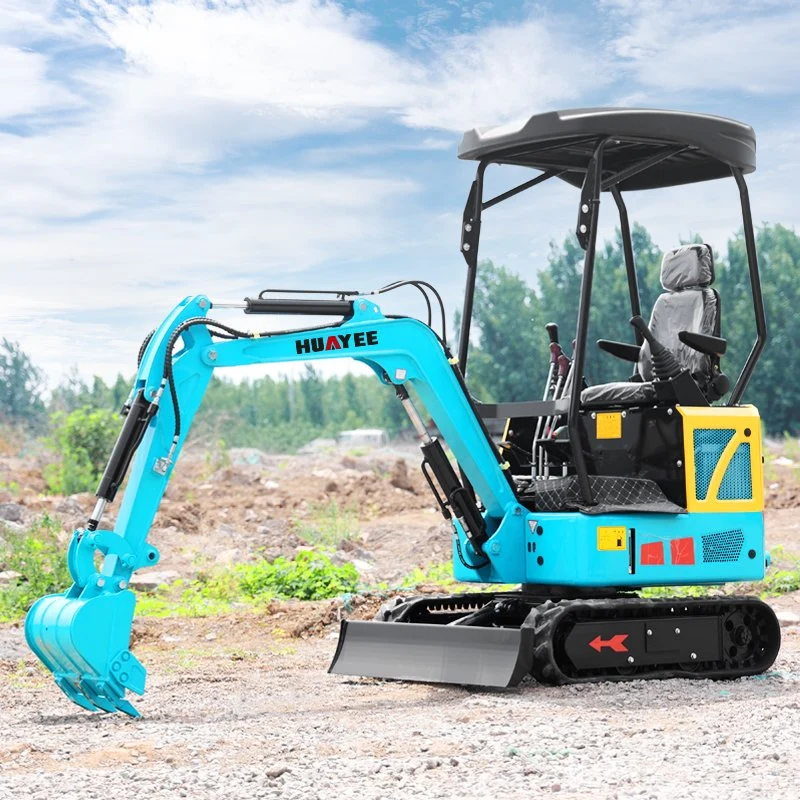 China miniexcavadora cilindro hidráulico Super Micro excavadora de cadenas de 1.6 ton.