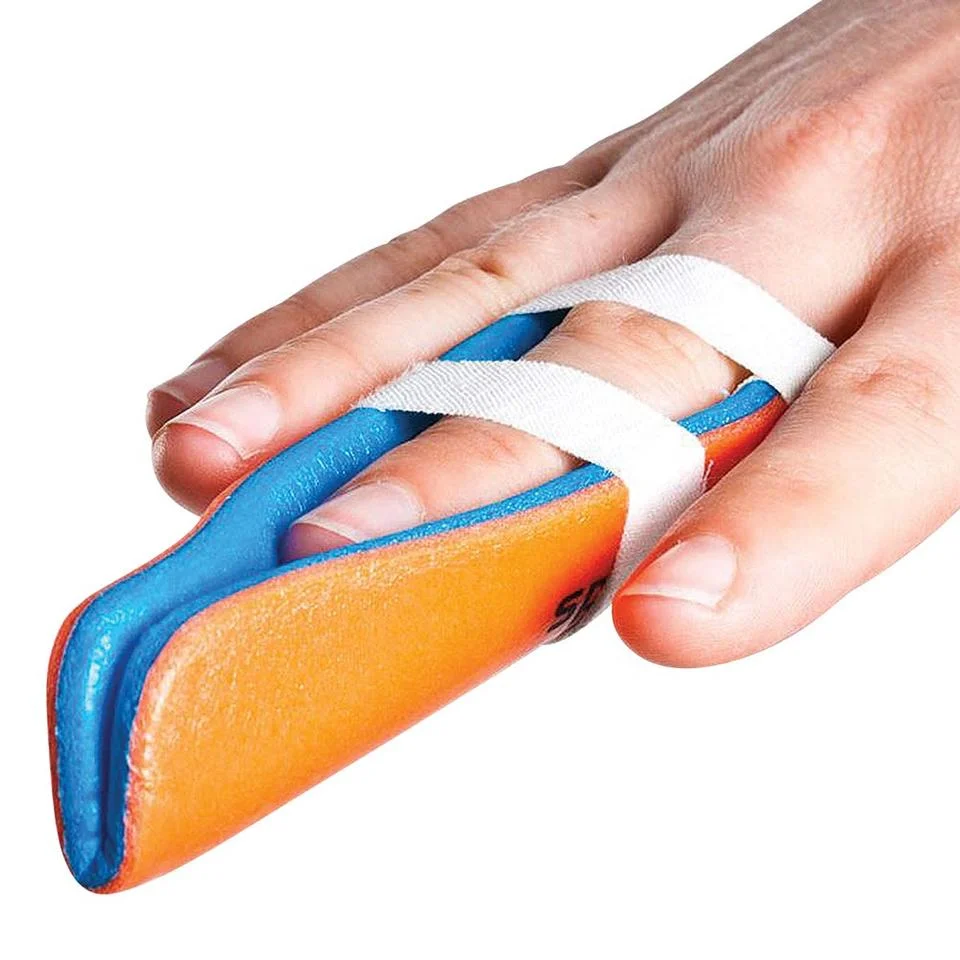 Medical Supplies Soft Padded Aluminum Orthopedic Finger Splint for Finger Fracture or Sprain