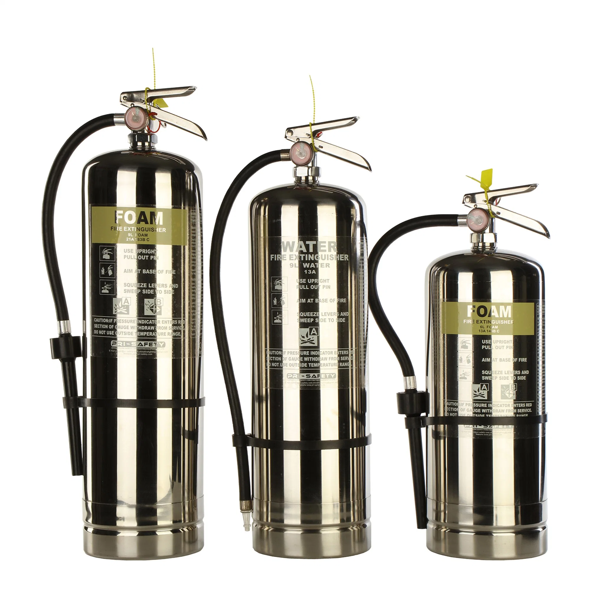 SUS304 Portable Stainless Steel Fire Extinguisher