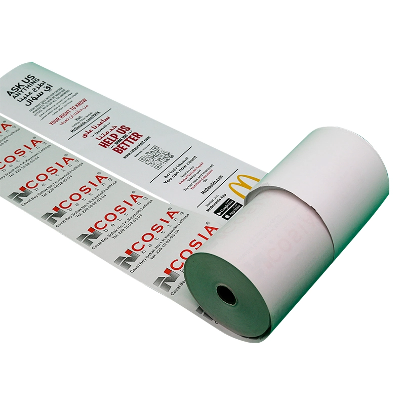 Factory Direct Sales 2 1/4"*230FT Thermal Receipt Rolling Paper with Pre-Printed Artwork