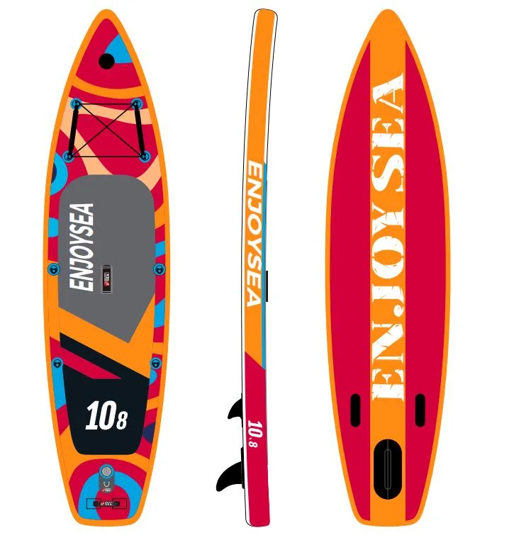 Media Grande Red 10,8FT Soft Board Surf en el mar Paddle Board Con mochila