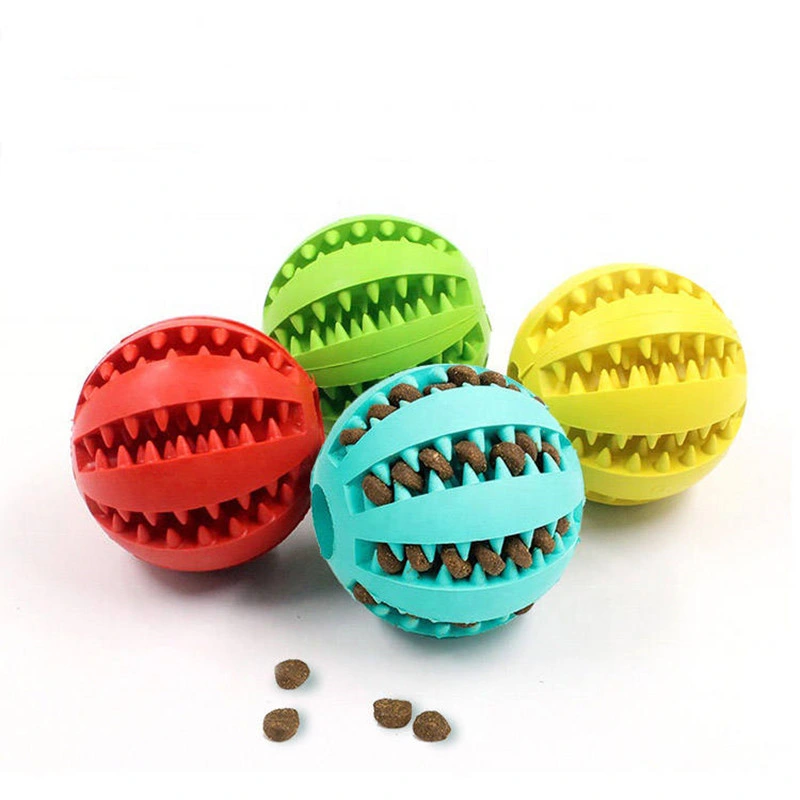 2023 High quality/High cost performance  Squeaky Dog Toy Rubber Ball Pet Accessories Durable Chew Ball Dog Toy