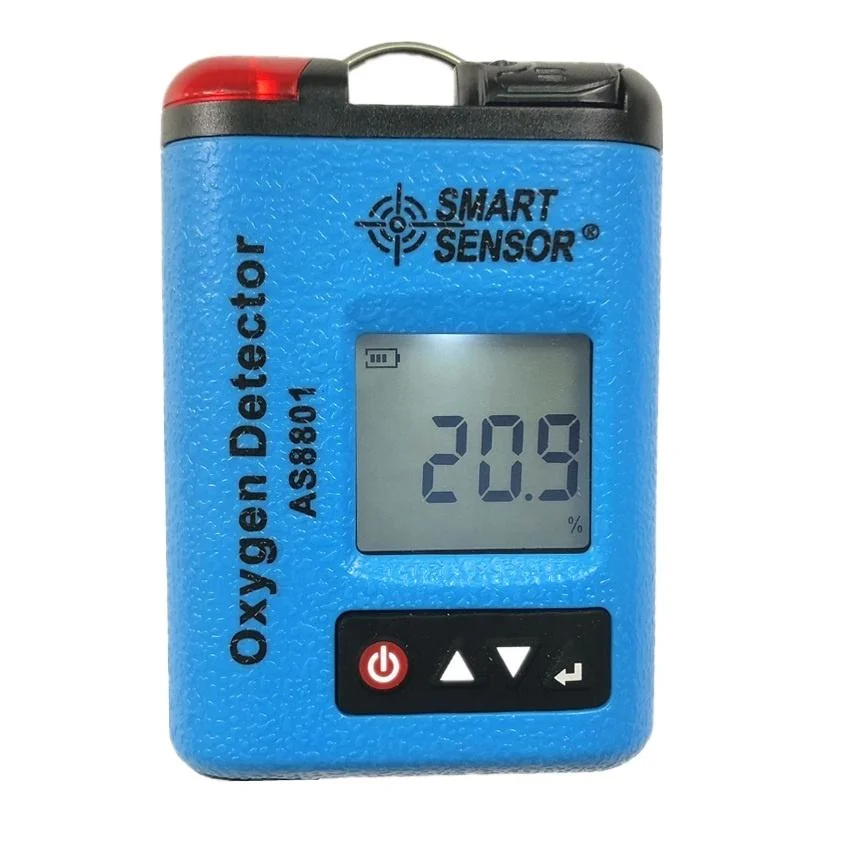 As8801 Oxygen Gas Monitor Detector 0~30% Vol Oxygen Leak Location Determine