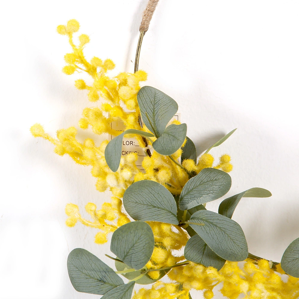 Ins Flores artificiales corona de la primavera y verano la mitad de la corona Boda decoración cotidiana