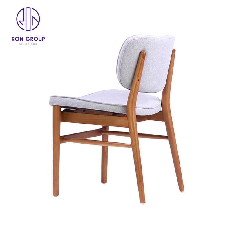 Simple Nordic Real Wood Ash Wood Hotel Back Chair Coffee Shop Milk Tea Shop Back Chair