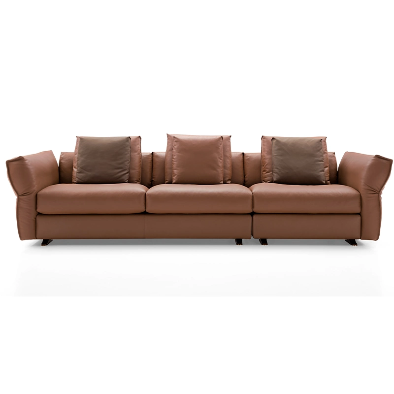 Living Room Furniture Luxury Model Modern Comfortable Upholstered Couch Set Home Furniture Leather Sofa