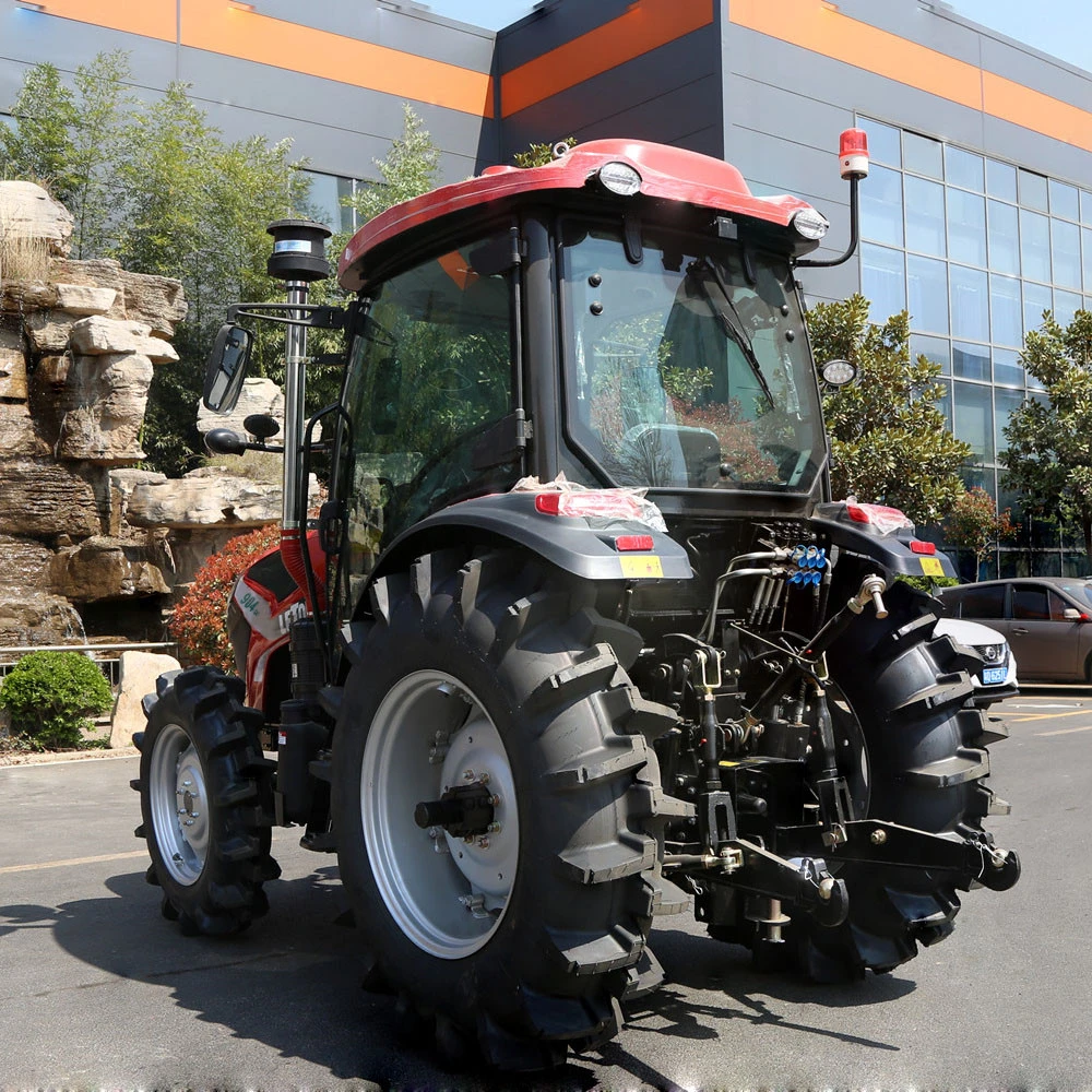 Heißer Verkauf Landwirtschaftliche Maschine 90HP 4X4 4WD Wheeled Farm Traktor Mit ISO CE-Zertifikat