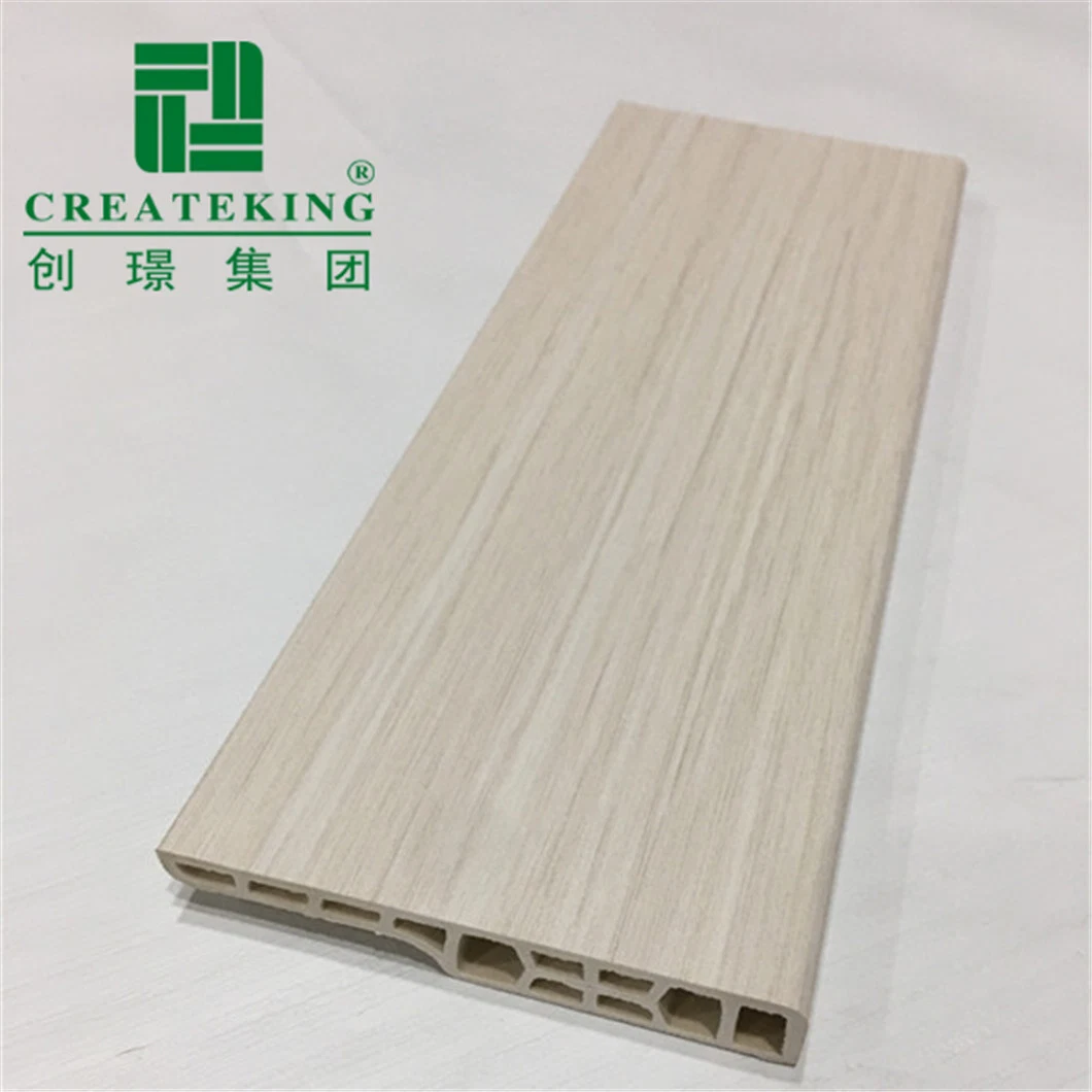 7cm Fire-Proof PVC Plastic Skirting Boards for Interior Finish