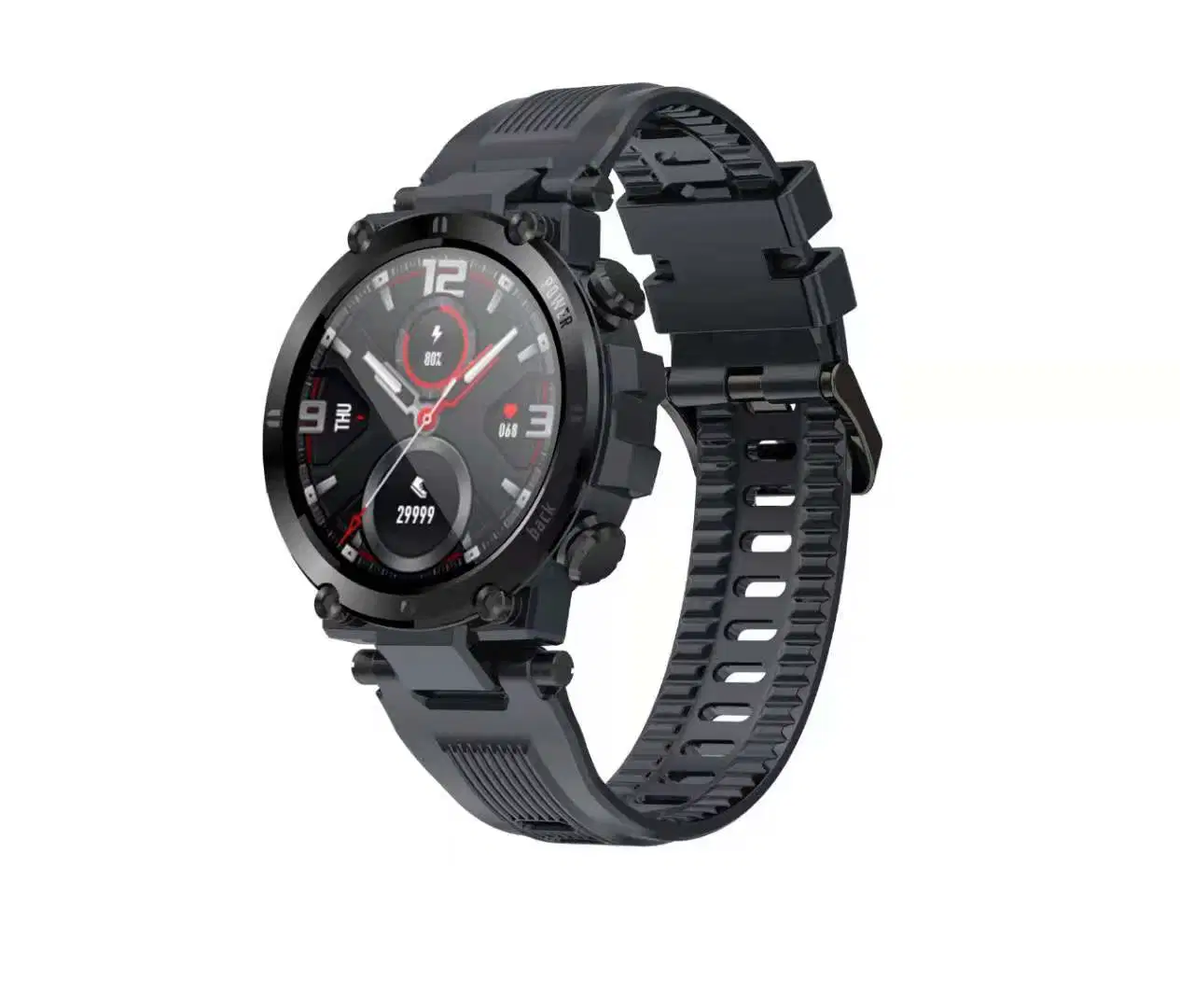 D13 Factory Outlet IP68 Waterproof Health Monitoring Smart Watch 2021 Round Screen Smart Bracelet Wrist Watch