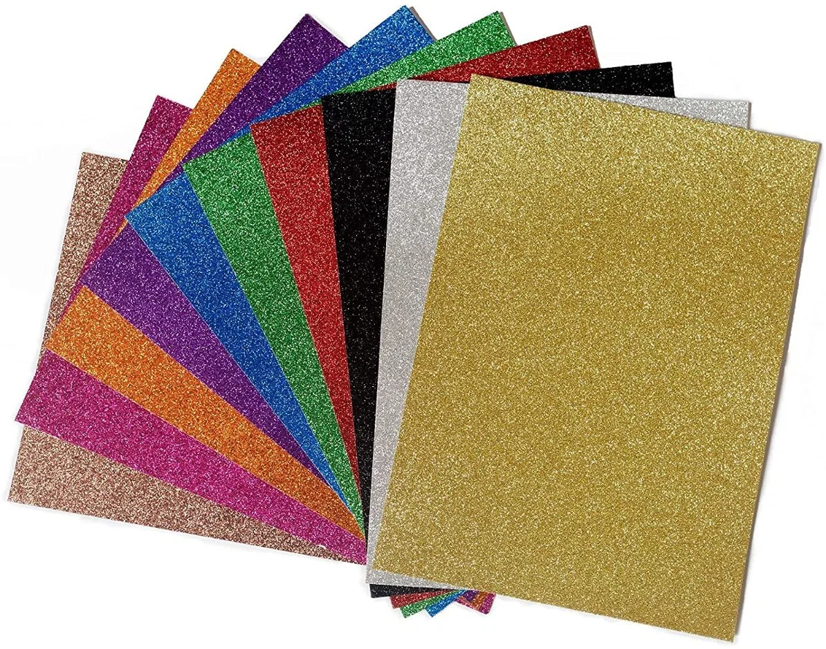 Wholesale A4 Size Colored Glitter EVA Foam for DIY Crafts